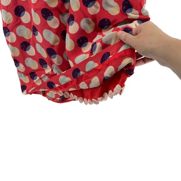 Anthropologie | Red Polka Dot Midi Dress - Picture 9 of 12